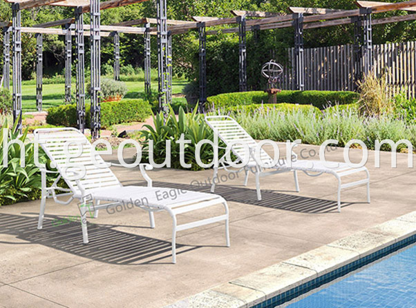 outdoor patio aluminium chaise